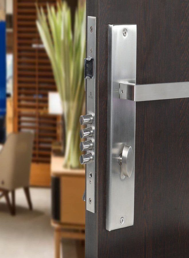 Crust SS304 Mortise Lever Door Handle Lockset with One Side Knob and One Side Key Cylinder and Lock Body - Image 2